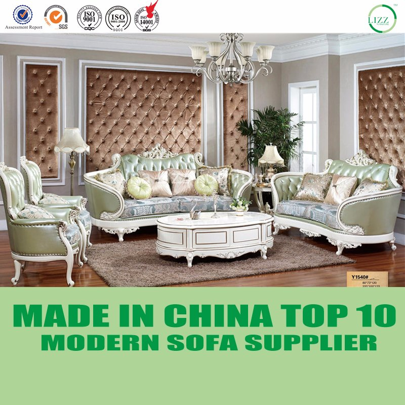 Chesterfield European Design Genuine Leather Sofa Set