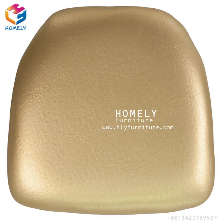 White Gold Leather/Fabric Cushion for Chiavari Tiffany Wedding Chair