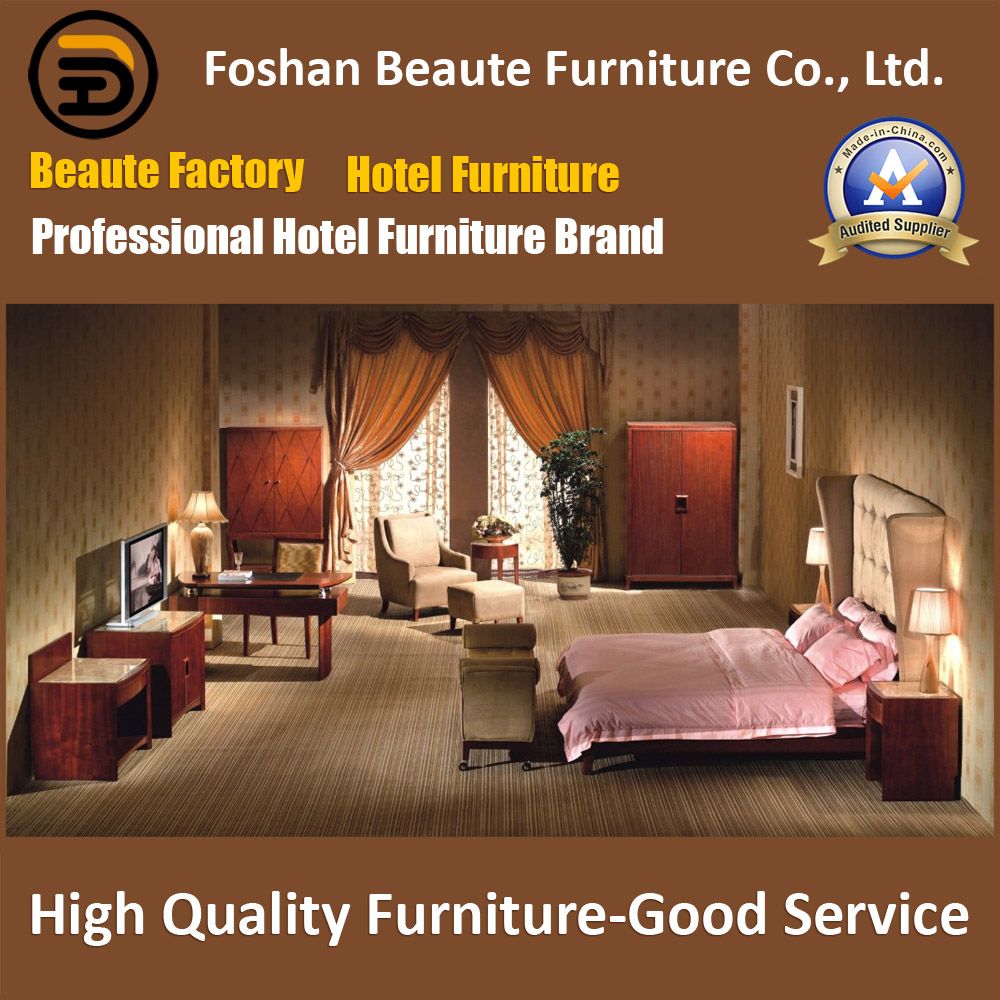 Hotel Furniture/Chinese Furniture/Standard Hotel King Size Bedroom Furniture Suite/Hospitality Guest Room Furniture (GLB-0109828)