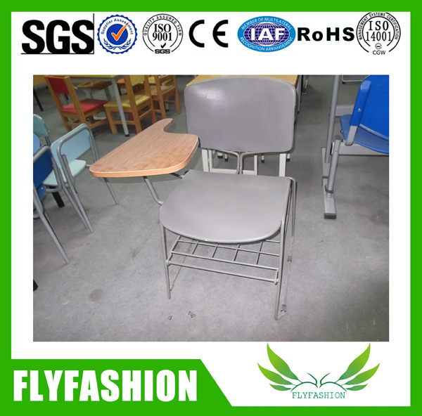 Metal Frame Plastic Chair with Writing Pad (SF-50F)