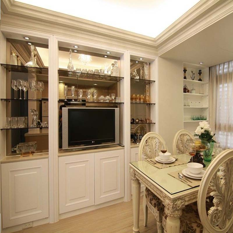 Built-in Hollow out Multi-Function TV Cabinet