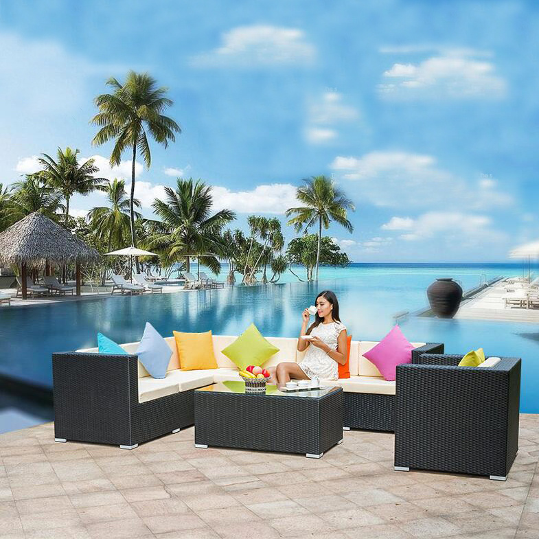 2017 Outdoor Leisure Garden Sofa Rattan Outdoor Furniture S225