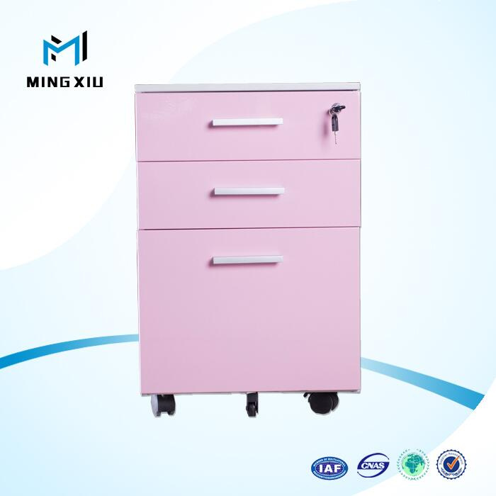 Luoyang Office Furniture Manufactures Hosptial Used Steel Pedestal Steel Mobile Cabinet for Filing Storage