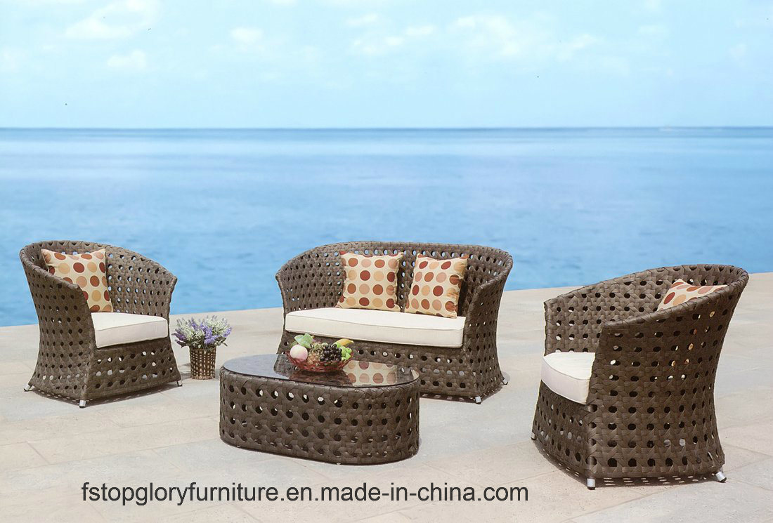 Modern Wicker/Rattan Round Sofa Wholesale Round Furniture (TG-082)