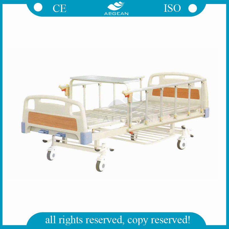 with 4PCS ABS Handrails Used Nursing Home Beds