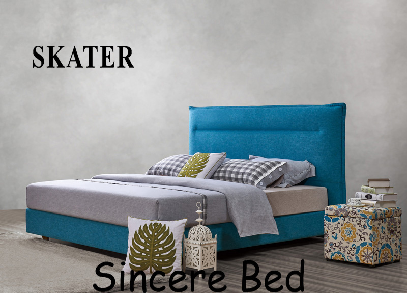 A16 American Style Bedroom Fabric Bed
