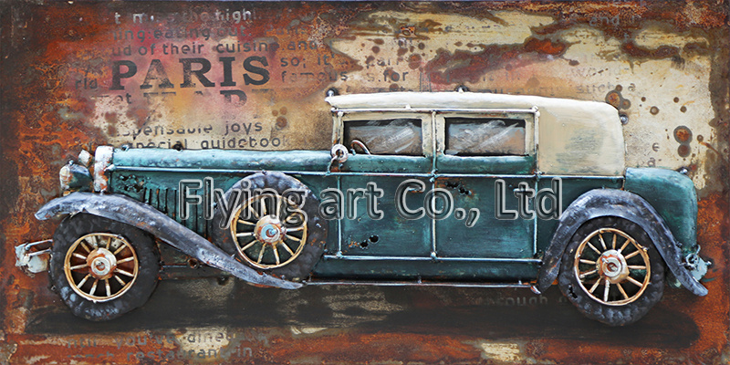3D Metal Painting Wall Art for Cars