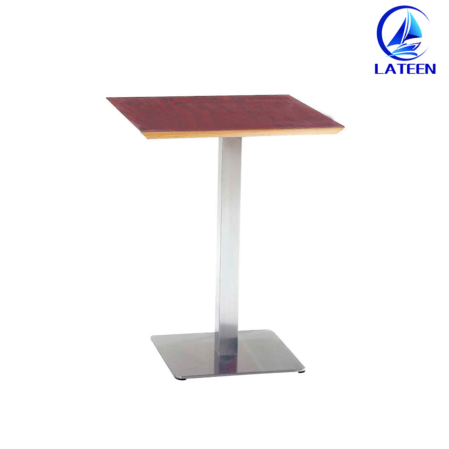 Selling Commercial Furniture Plywood Metal Leg Table