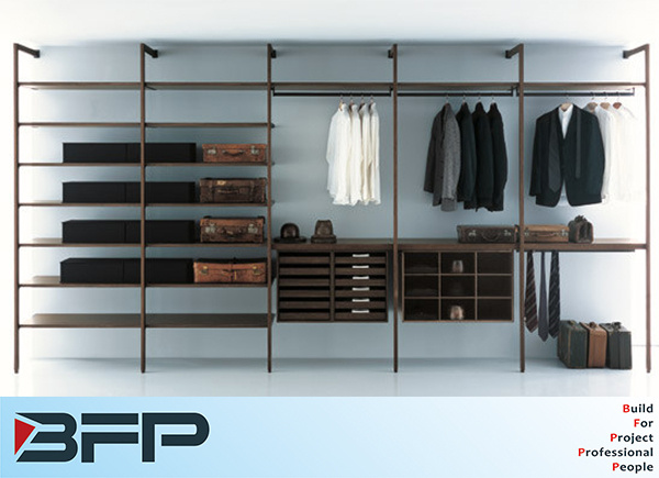 Melamine Wardrobes Bedroom Closet with Simple Designs
