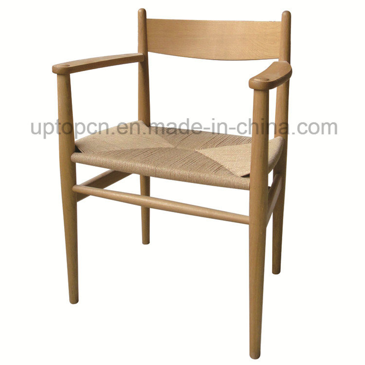 Europe Wood Restaurant Chair with Braided Rope Seat (SP-EC715)