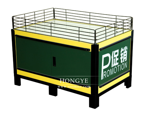 Metal Promotion Table with Cabinet