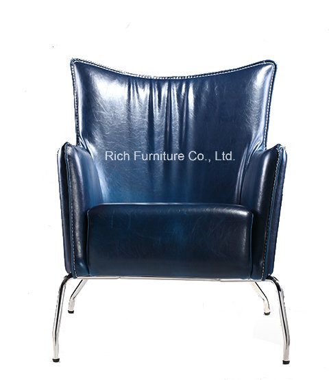 Modern Living Room Leisure Chair with Metal Legs