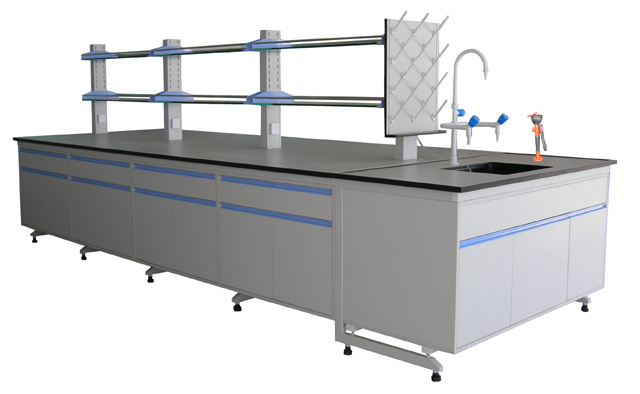Typical Wood and Steel Lab Furniture in Laboratory (JH-WF026)