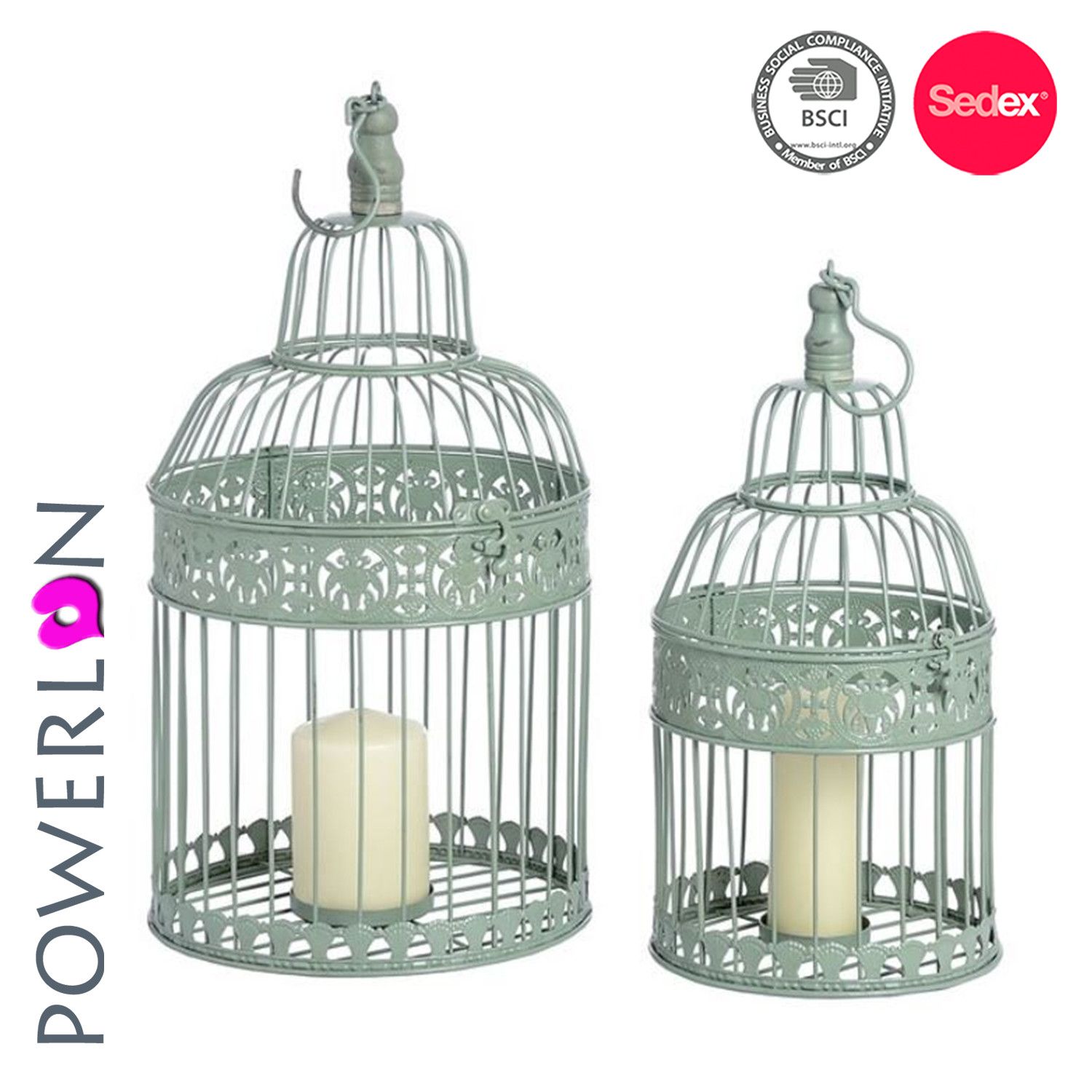 Wedding Decorative Wrought Iron Birdcage Candle Holder