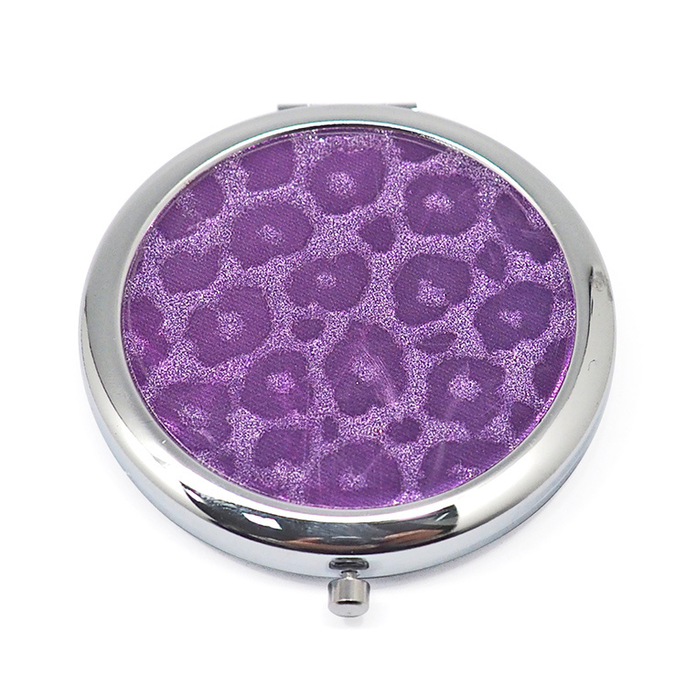 OEM Promotion Gift Custom Metal Folding Decorative Compact Makeup Mirror
