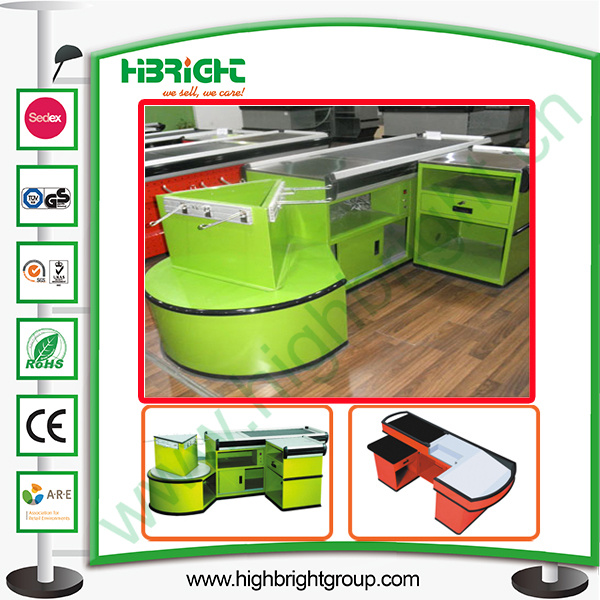 Supermarket Fast Check-out Counter Table with New Design