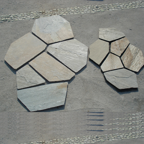 Golden Slate Flagstone Veneer Wall (SMC-Y052)