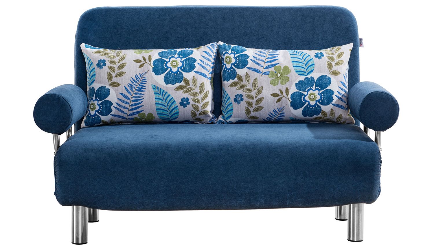 Lovely Fabric Folded Sofa Bed with Round Armrest