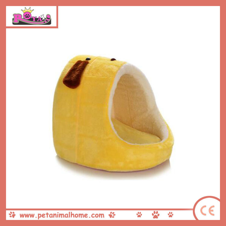 Cartoon Puppy Pet Bed in Yellow