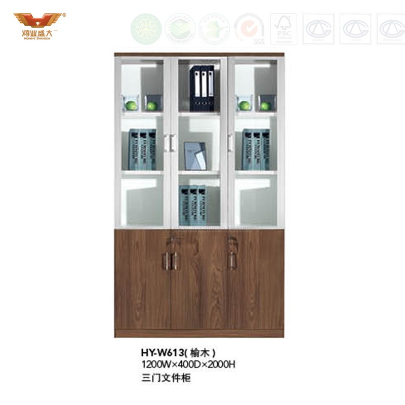 Modern Office Furniture Filing Cabinet with Glass Doors (HY-W613)