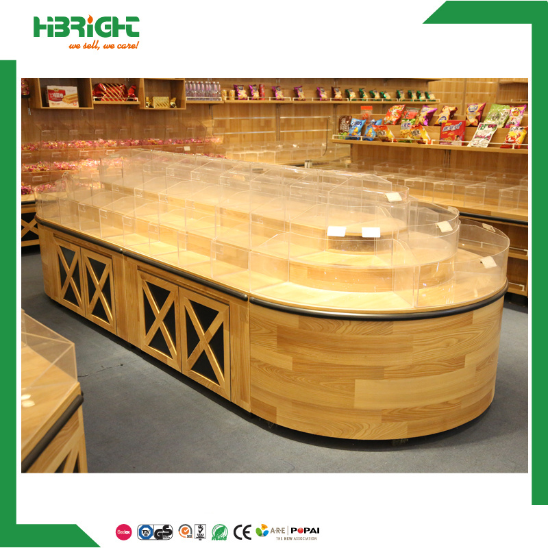 Supermarket Fruit and Vegetable Display Shelves