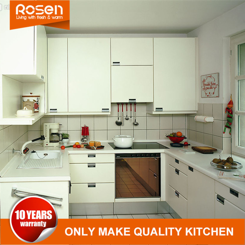 Laminate Kitchen Cabinet with Insert Handle Design Affordability