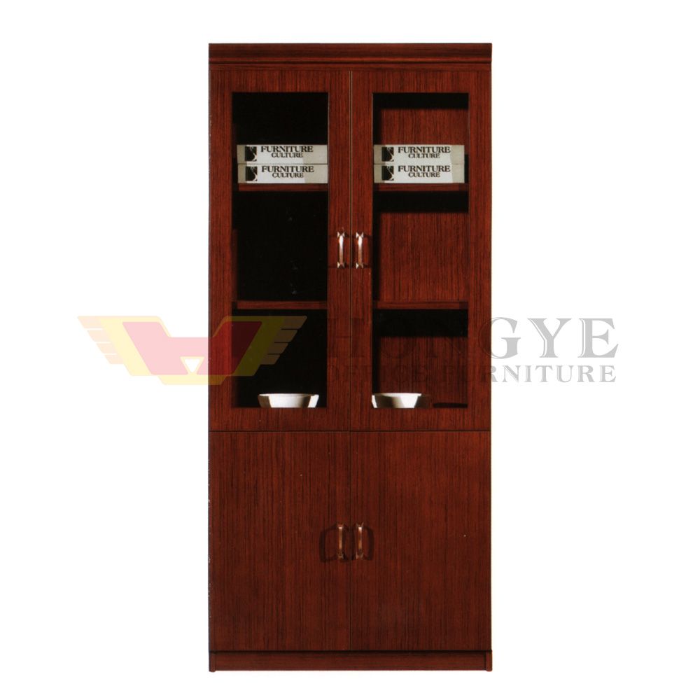 Hot Sale Nice Design Natural Teak Veneer 4 Drawer Vertical File Cabinet (HY-C0402)