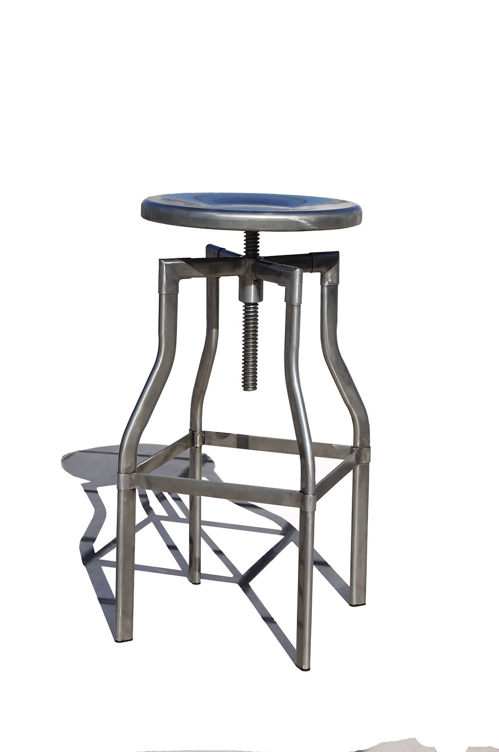 Industrial Metal Restaurant Dining Furniture Steel Turner Bar Stools