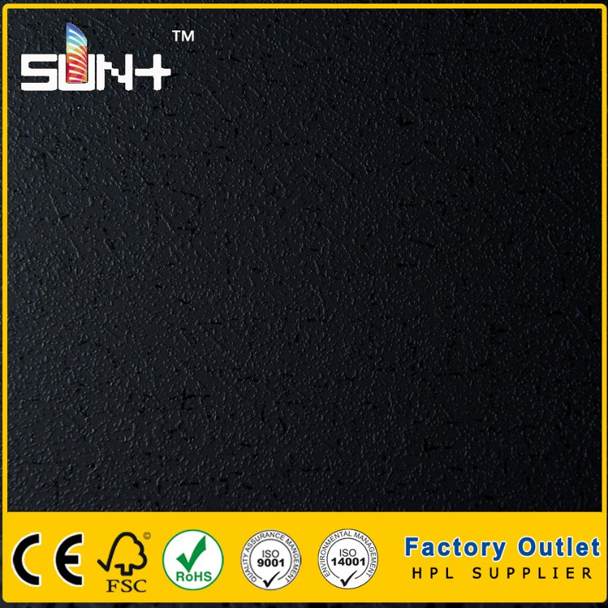Black Texture High Pressure Laminate for Bookcase