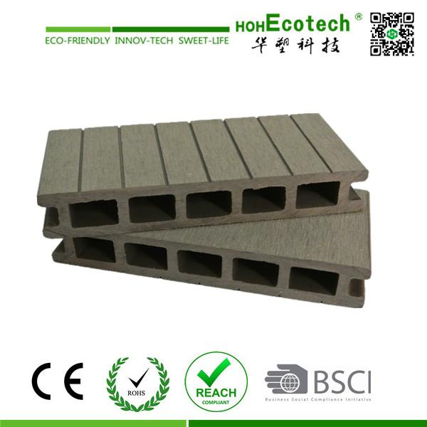 Waterproof Wood Plastic Composite Decking (160H25)