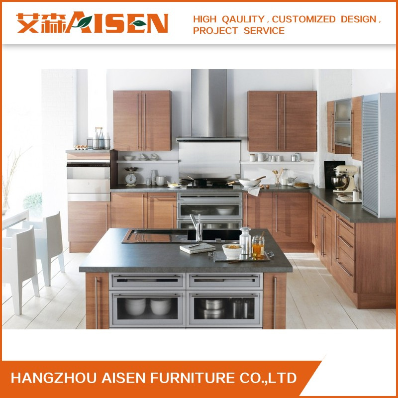 Simple Linear Style Melamine Kitchen Cabinets