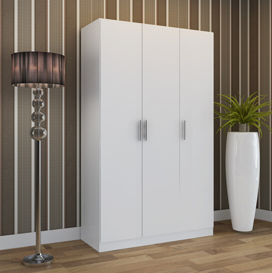 Modern Black Bedroom Wardrobe Made of Wood, Closet