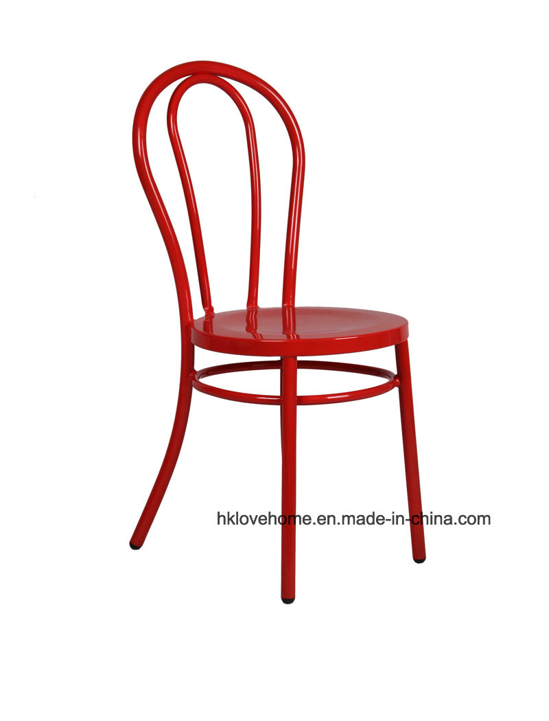 Industrial Metal Dining Restaurant Coffee Bentwood Steel Side Chair
