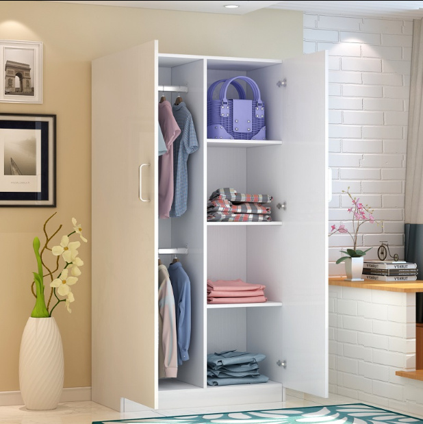Customizable Simple 2 Doors Wardrobe