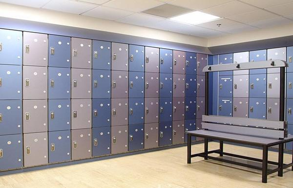 Wet Resistance HPL Personal Storage Electronic Cabinet