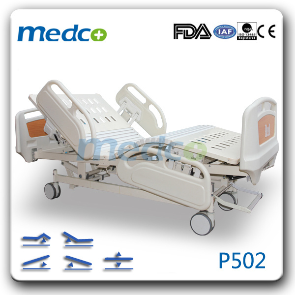 Ce&ISO Medical Patient Nursing Bed, Five Functions Electric Hospital Bed