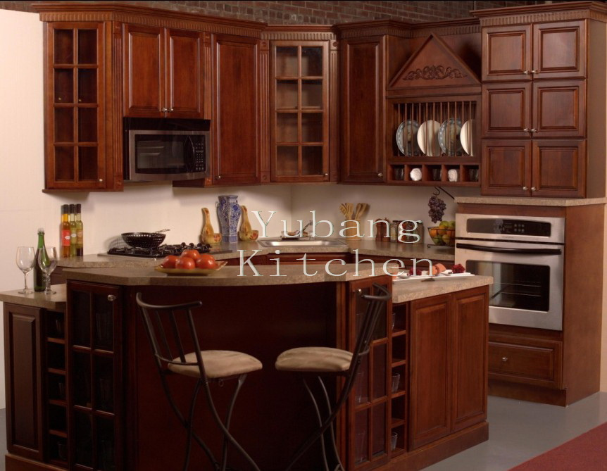 2017 New Design Wholesale Wood Kitchen Cabinets #2012-126
