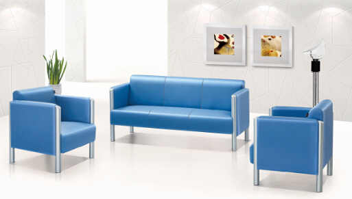 Elegant Office or Lobby or Lounge Area Leather Sofa () Sf-1026