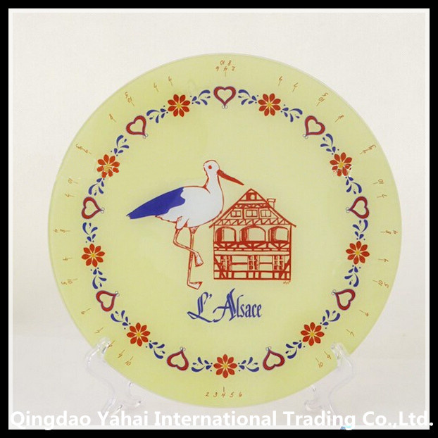 Round Colored Tempered Glass Placemat