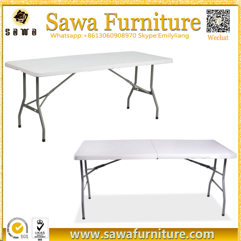 High Quality HDPE Folding Plastic Table/Banquet Round Folding Table