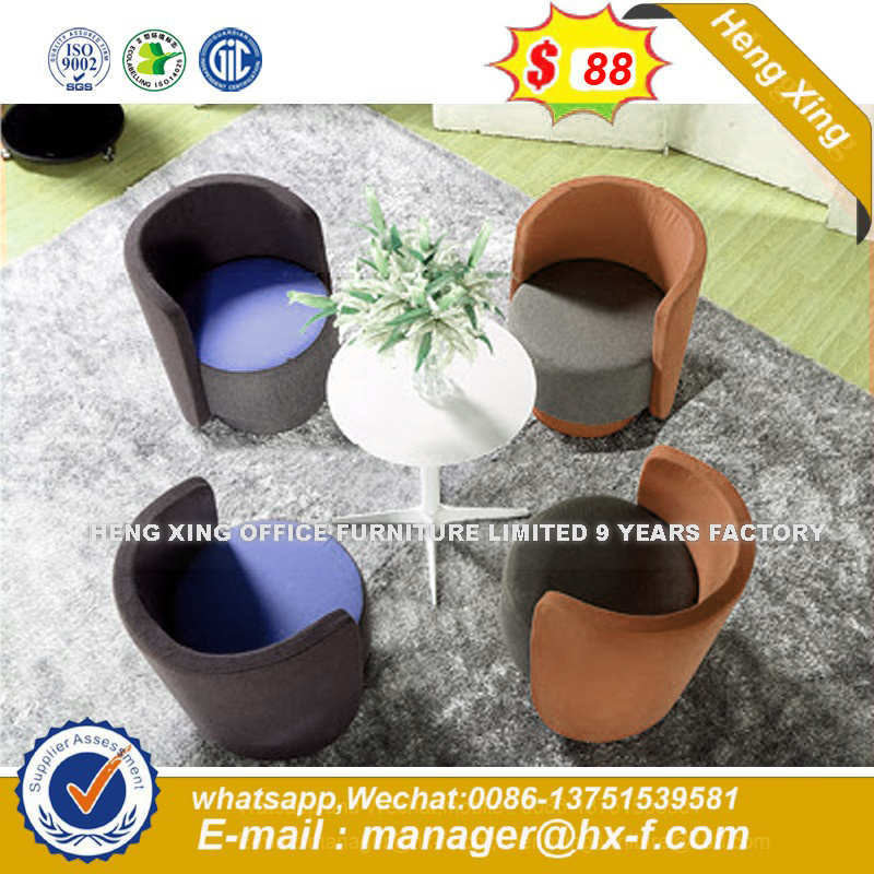 Metal Base Lift Swivel Fabric Bar Stools Bar Furniture (HX-SN8060)