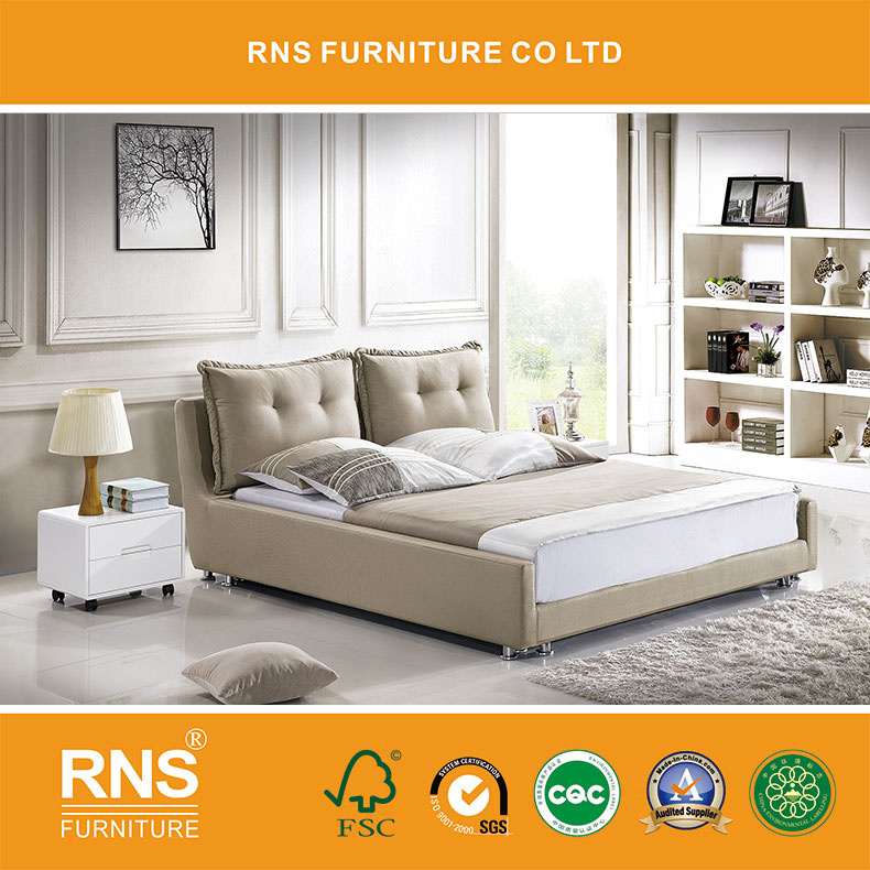 A1103 Simple Fashion Lodging House Nordic Fabric Double Soft Home Bed