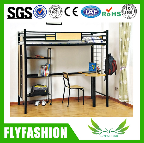 Metal Loft Bed with Study Table Dormitory Bed (BD-10)