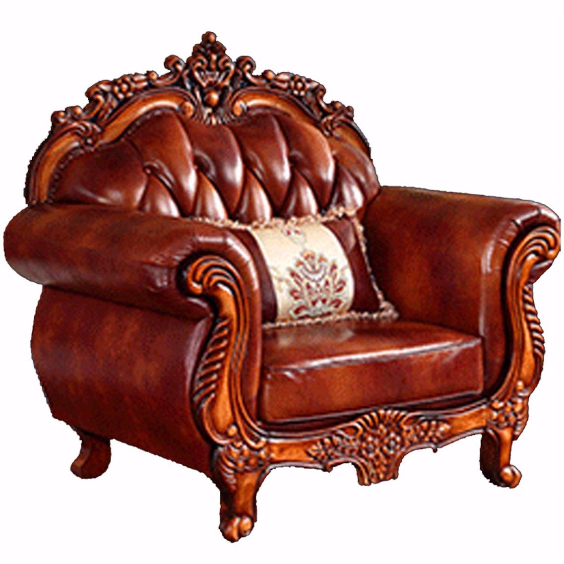 Classic Leather Sofa for Living Room Furniture