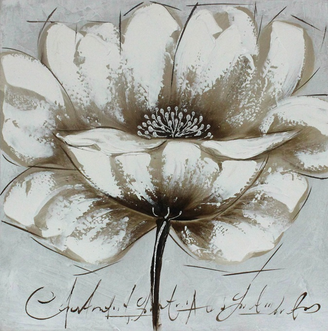 Handmade Crafts Flower Painting for Home Decor