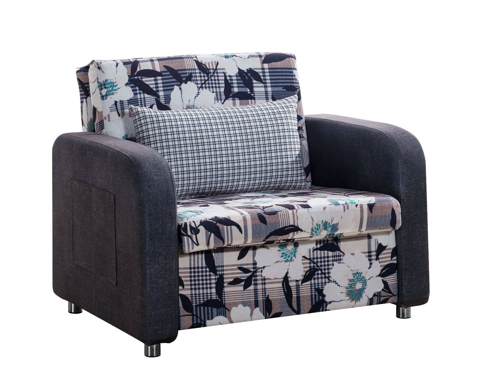 Single Fabric Sofa Bed for Home Use or Project