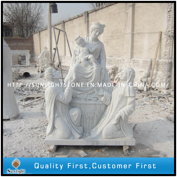 Natural White Marble Carving Sculpture for Garden