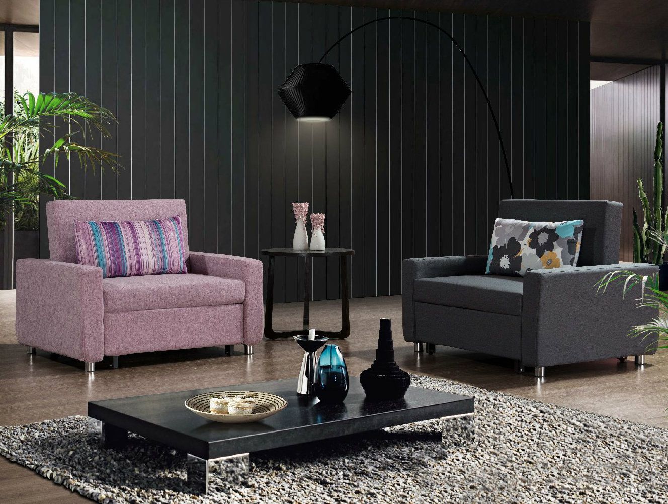 Fabric Sofa Cum Bed Set for Office Greeting Waiting Room/Hotel Room