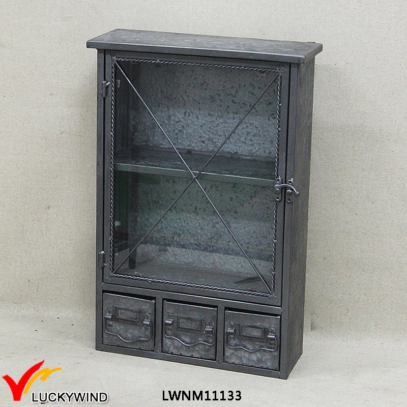 Vintage Industrial Metal Storage Cabinet