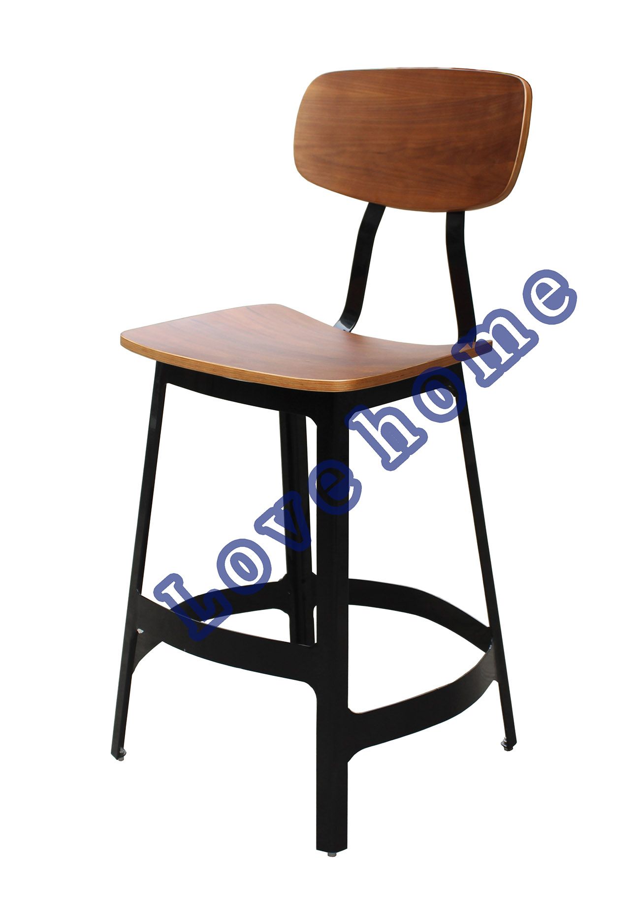 Classic Dining Restaurant Metal Walnut Copine Sean Dix Bar Chair
